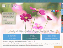 Tablet Screenshot of petersplasticsurgery.com